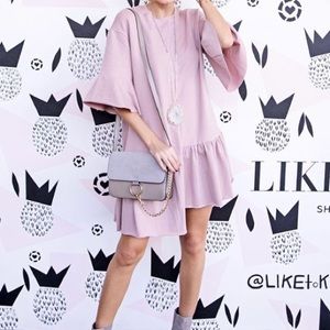 Pink Asymmetrical Dress